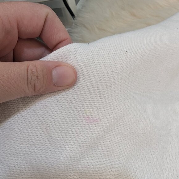 Hanes Vintage White Hellfire & the Dalmatians Crew Neck Sweatshirt Size L - Picture 2 of 8